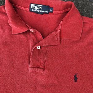 Polo Ralph Lauren Red Short Sleeve Shirt Large